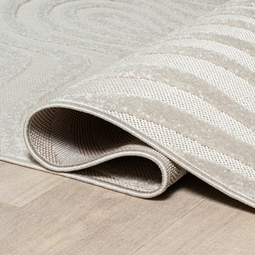 Maribo Abstract Groovy Striped Area Rug
